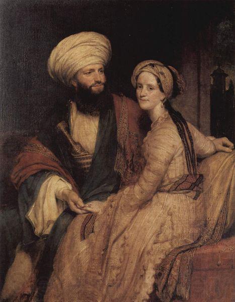 Henry William Pickersgill Portrat des James Silk Buckingham und seiner Frau Norge oil painting art